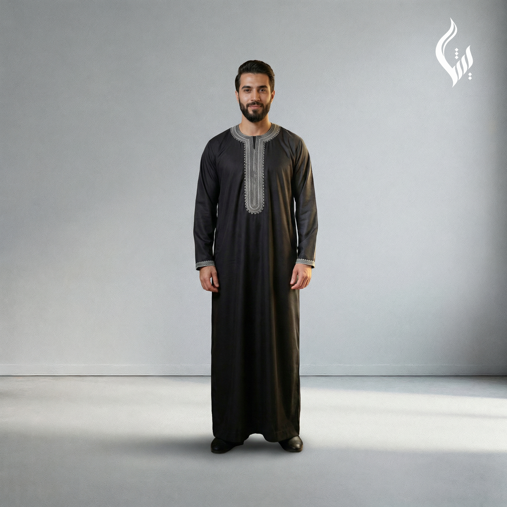 Moroccan Full Sleeve Thobe – Eid & Formal Islamic Wear