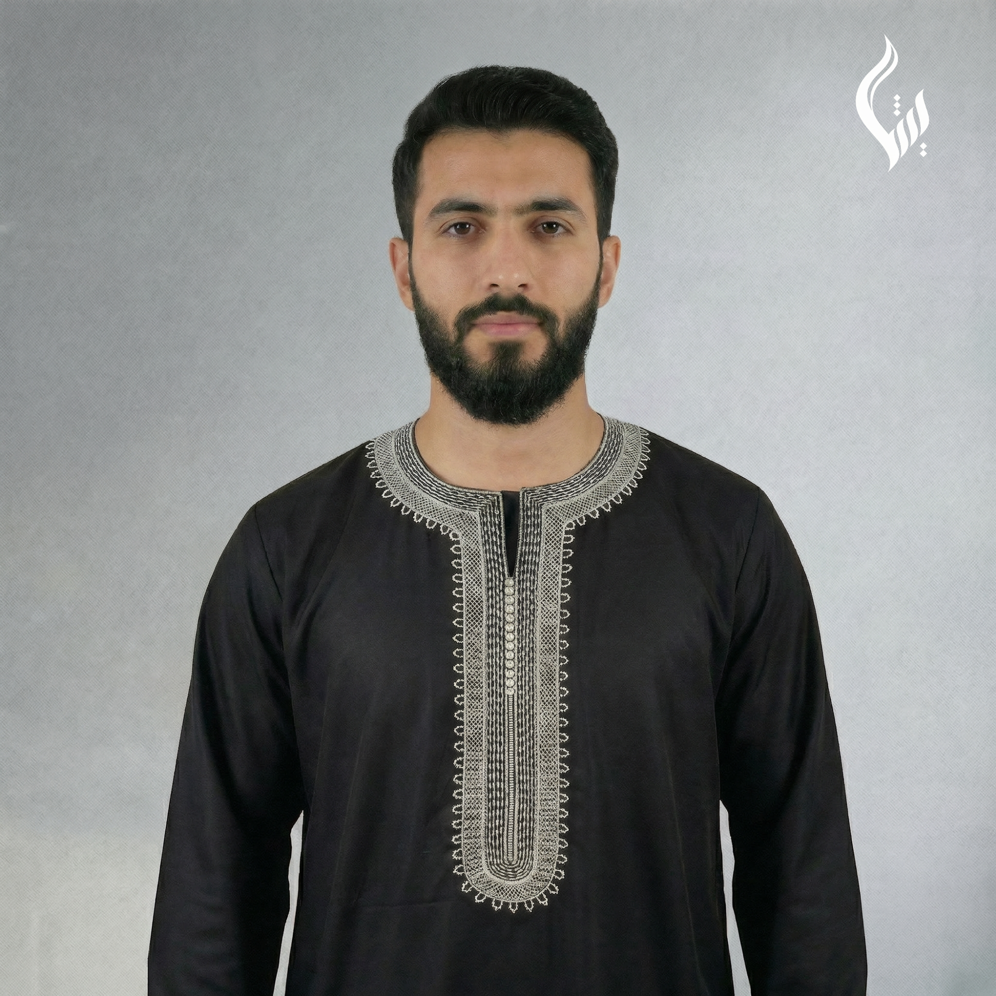 Moroccan Full Sleeve Thobe - Eid & Formal Islamic Wear-thumbmail-3