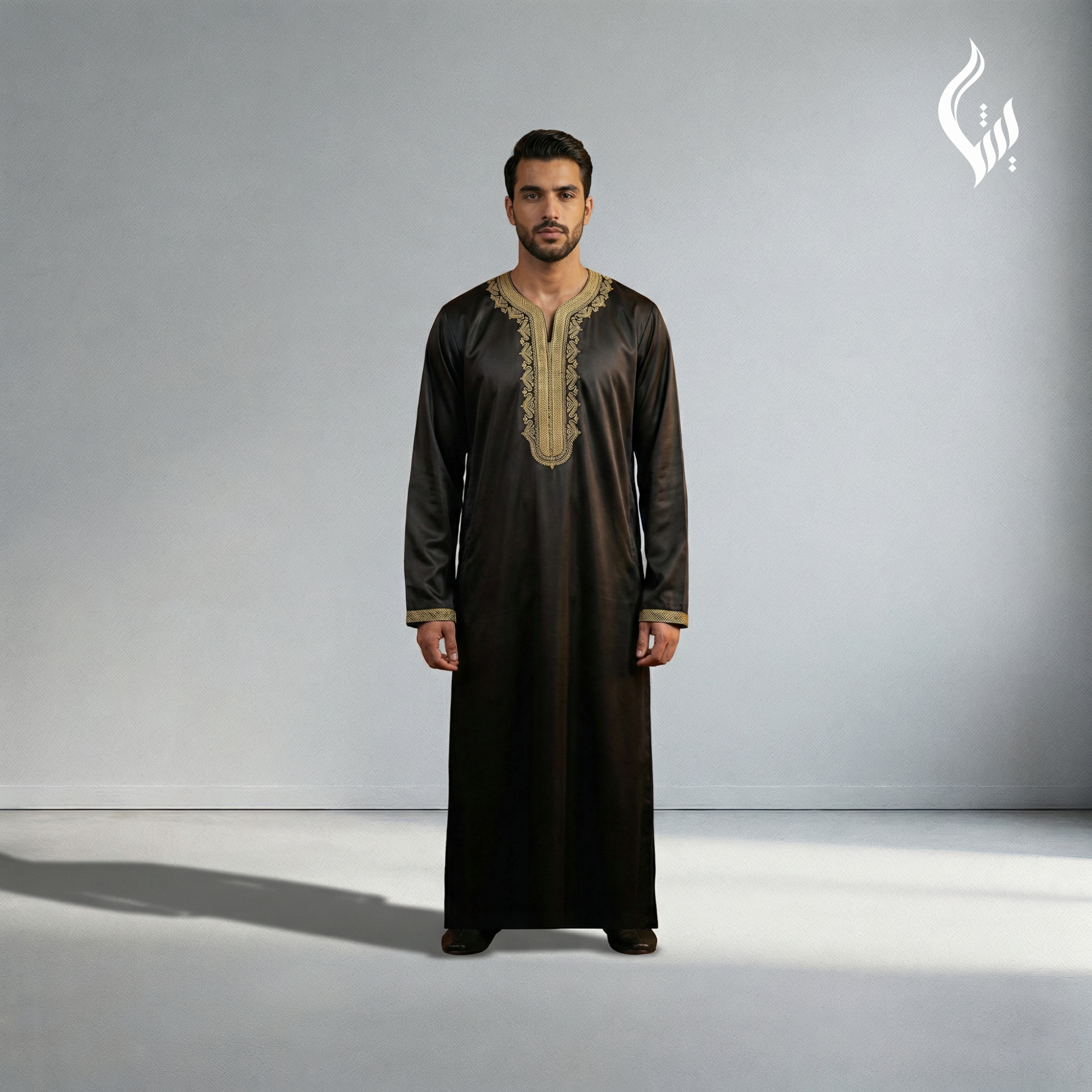 Moroccan Full Sleeve Thobe - Eid & Formal Islamic Wear-thumbmail-4