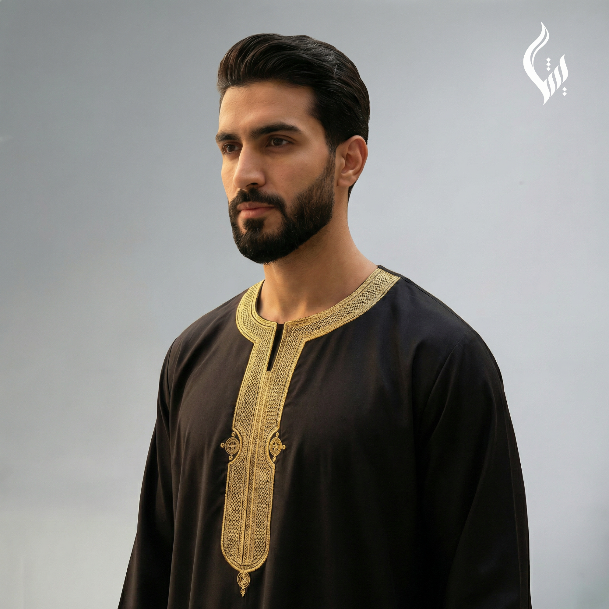 Moroccan Full Sleeve Thobe - Eid & Formal Islamic Wear-thumbmail-7