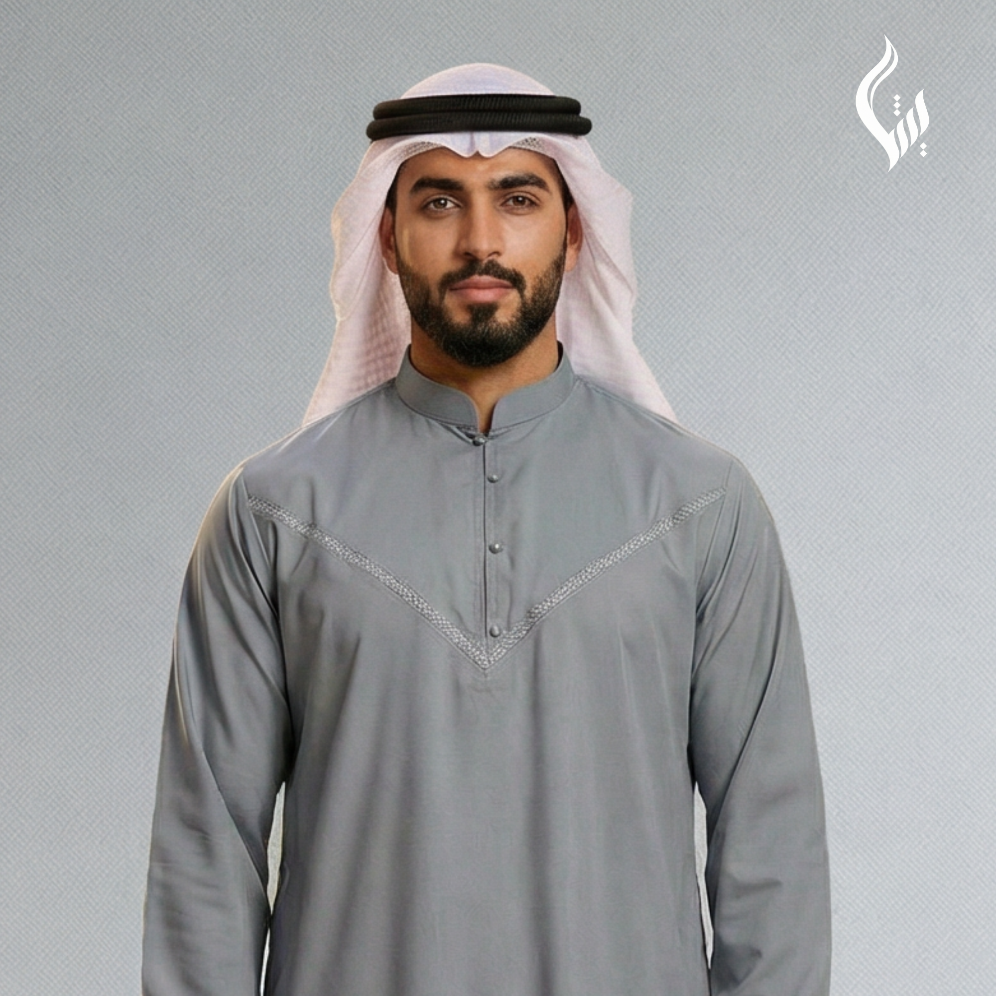 Emirati Thobe with Omani Collar - Eid & Formal Islamic Wear-thumbmail-6