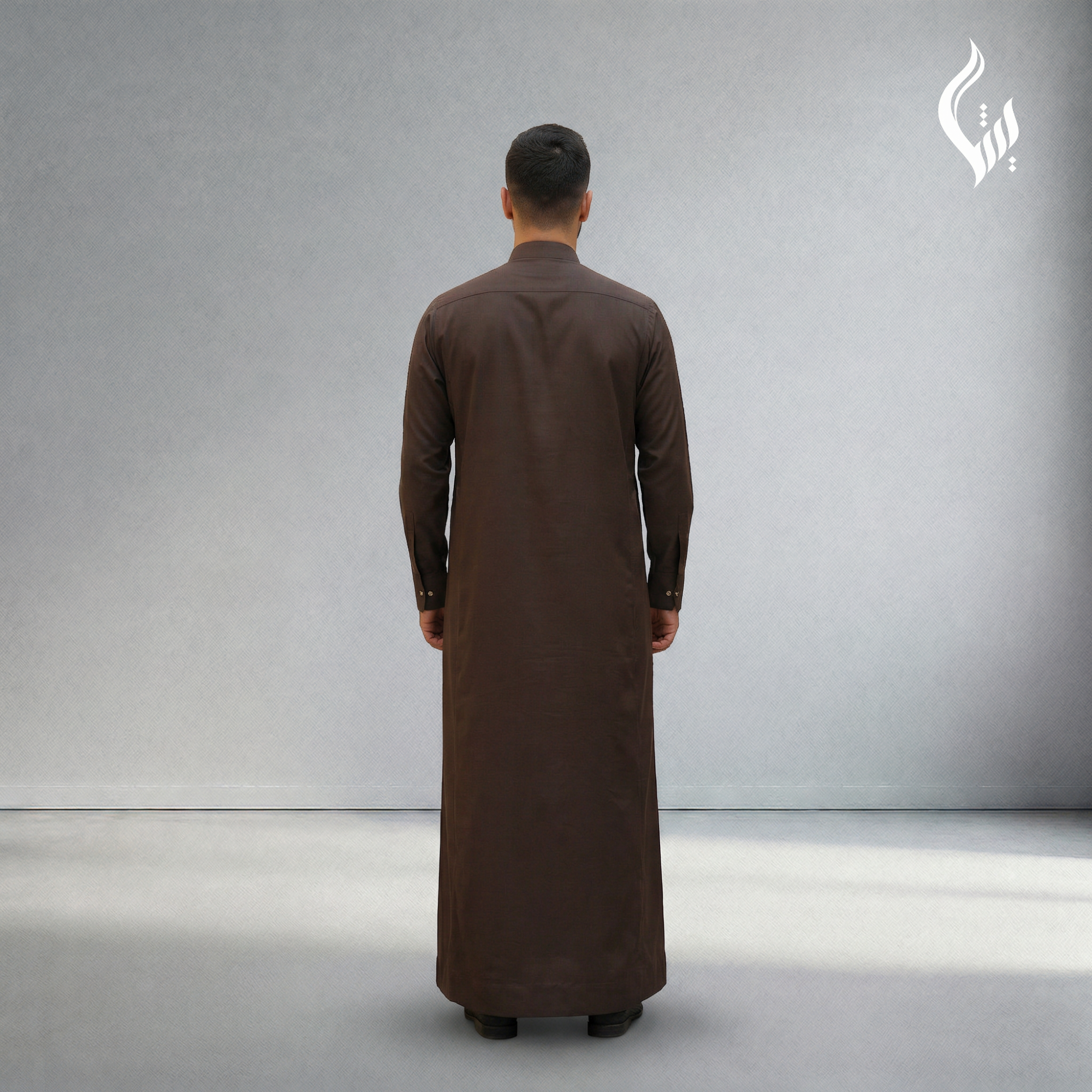 Saudi Collar Thobe - Terylene-Rayon Thick Fabric Formal Islamic Wear-thumbmail-9