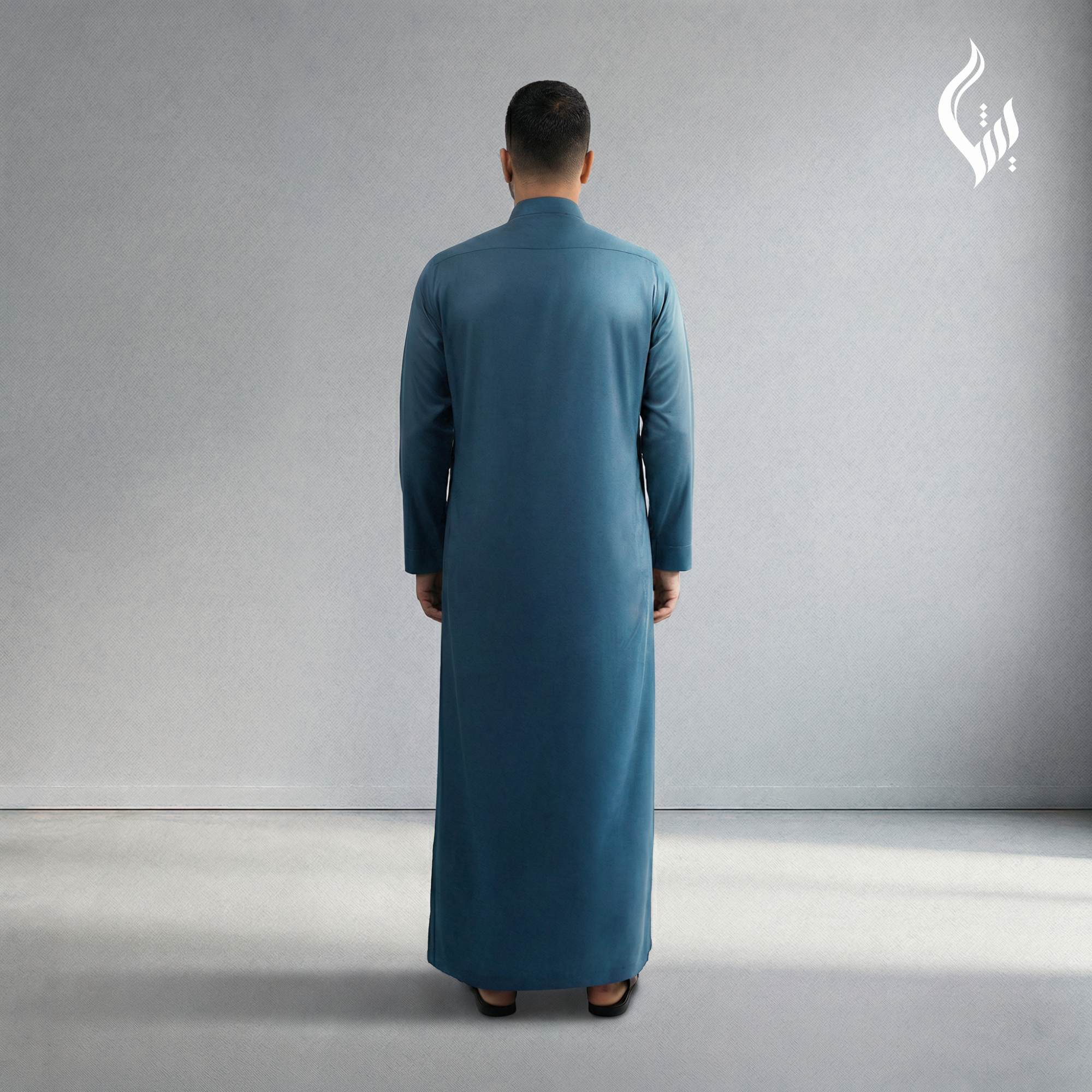 Saudi Collar Thobe - Terylene-Rayon Thick Fabric Formal Islamic Wear-thumbmail-21
