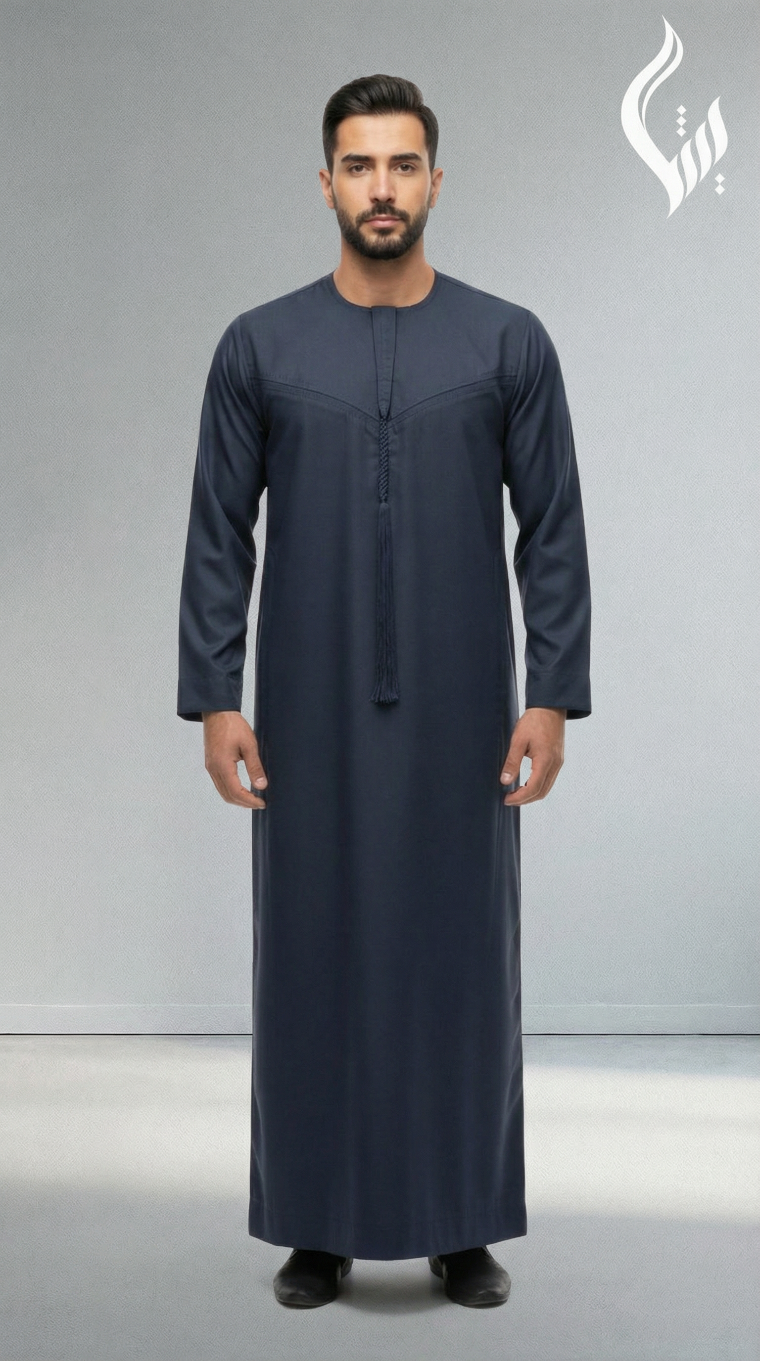 Emirati Omani Thobe with Tassel-thumbmail-3